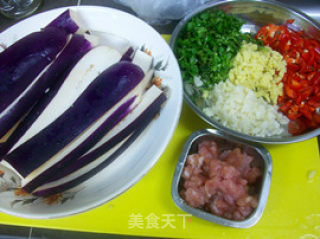 家常菜肴@@肉末蒸茄子的做法步骤：2