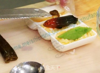 日式双色绝味海苔造型饭团的做法步骤：6