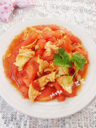 【素菜】鱼香番茄炒蛋的做法步骤：12