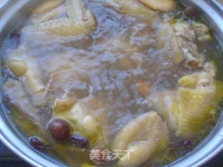 滋补药膳鸡汤火锅的做法步骤：6