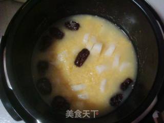 小米山药粥的做法步骤：9