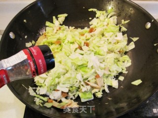 豆腐干炒包菜的做法步骤：11