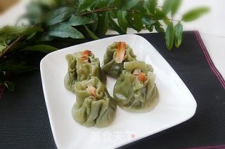 翡翠烧卖（绿茶）的做法步骤：12