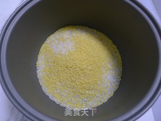 山药二米饭的做法步骤：1
