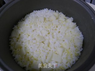 山药二米饭的做法步骤：4