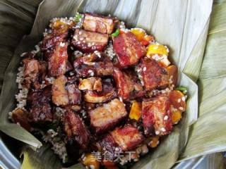 粽香排骨粘米饭的做法步骤：7