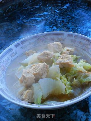 白菜炖冻豆腐的做法步骤：10