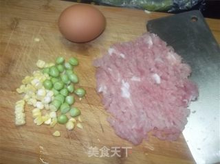 鸡蛋蒸肉饼的做法步骤：2
