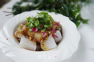 凉拌玫瑰绿豆粉的做法步骤：12