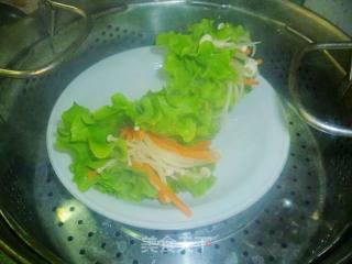 清雅美食---翠玉金针的做法步骤：4