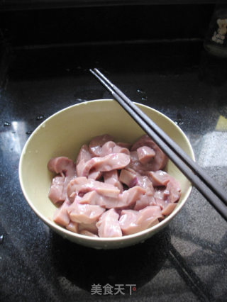 姜茸爆腰花的做法步骤：4