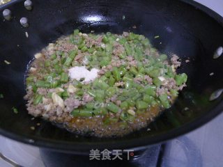 榄菜肉末四季豆的做法步骤：6
