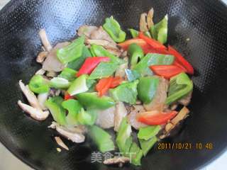 餐桌上的风景－－香菇肉片的做法步骤：12
