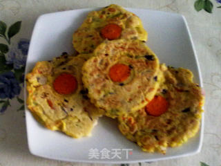 蔬菜豆渣饼的做法步骤：7
