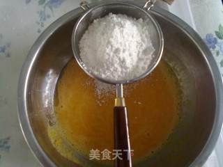 8寸南瓜戚风蛋糕的做法步骤：7