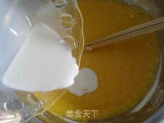 8寸南瓜戚风蛋糕的做法步骤：8