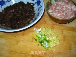 梅干菜肉包的做法步骤：2