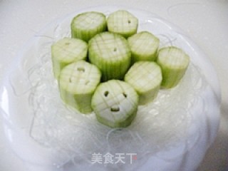 蒜末粉丝蒸丝瓜的做法步骤：5
