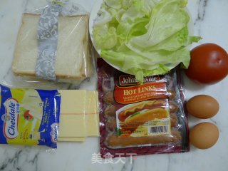 自制三文治的做法步骤：1