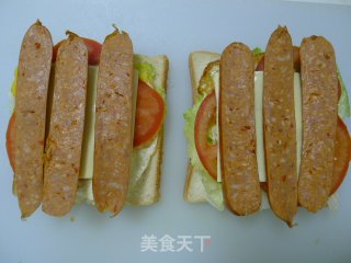 自制三文治的做法步骤：12