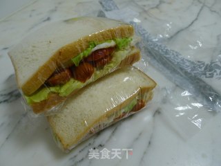 自制三文治的做法步骤：16