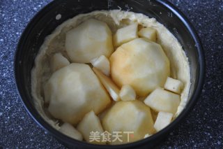烤苹果布丁蛋糕的做法步骤：4