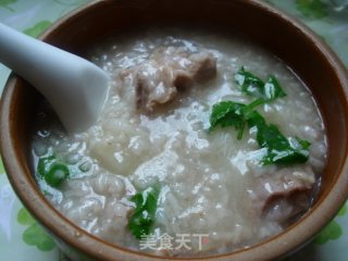 白萝卜骨头粥的做法步骤：7