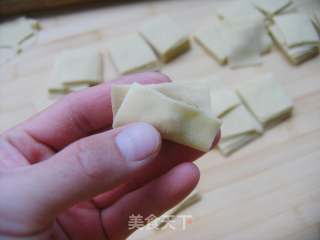 翡翠白玉——宝贝爱吃的迷你素馄饨的做法步骤：12