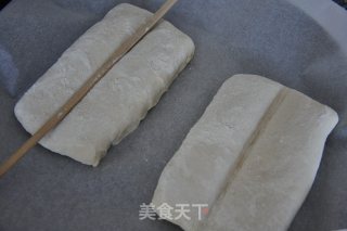 当柔软土司遇上香甜红薯泥 （葡萄干天然酵母）的做法步骤：12