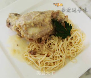 白汁火鸡肉拌意粉的做法步骤：16