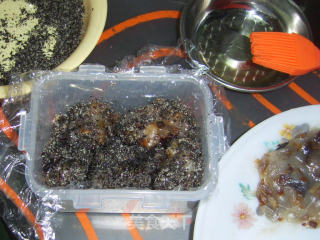黑芝麻团糕的做法步骤：12