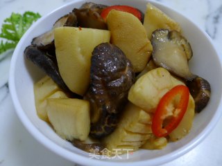 香菇炒冬笋的做法步骤：8
