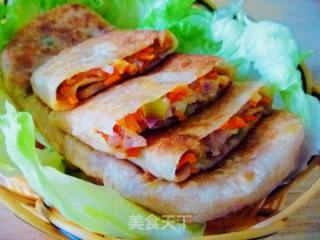 中西混搭也精彩---千岛洋葱全麦馅饼的做法步骤：12