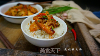 香辣肉末豆腐角-----下饭神器的做法