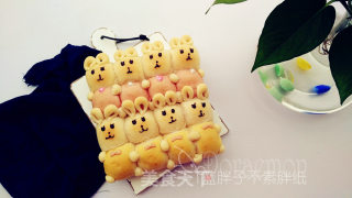哄小孩神器之超萌兔子挤挤小面包的做法