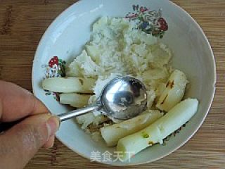 馋嘴小吃---山药绿茶糕的做法步骤：3