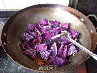 腊肠紫甘蓝的做法步骤：6