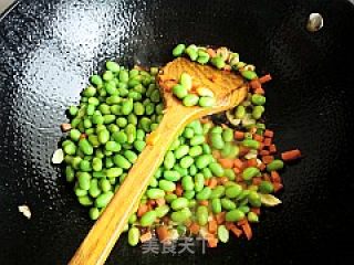 简单家常菜---家常炒毛豆的做法步骤：6