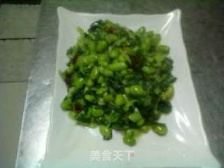 翠绿毛豆米的做法步骤：3