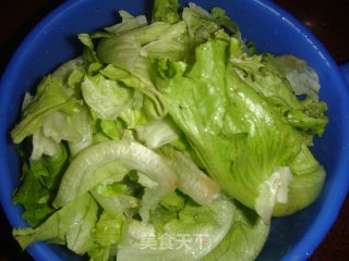 生菜炒鸡蛋的做法步骤：1