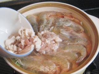 粉丝白菜大虾煲的做法步骤：8