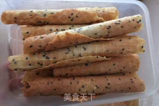 黑芝麻蛋酥卷的做法