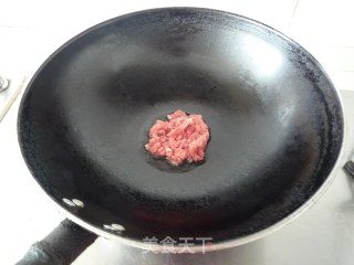 香菜肉末豆腐的做法步骤：4