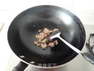 香菜肉末豆腐的做法步骤：5