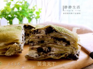 抹茶奥利奥千层蛋糕的做法