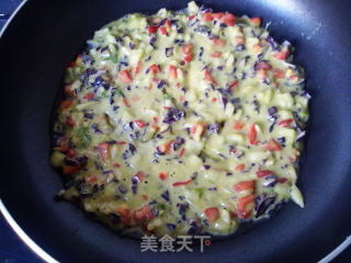 蔬菜鸡蛋饼的做法步骤：5