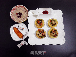 蔬菜挞♥圣诞元素的做法