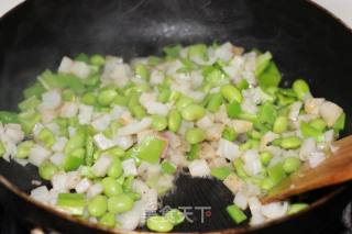 黄龙溪豆豉炒三丁的做法步骤：4