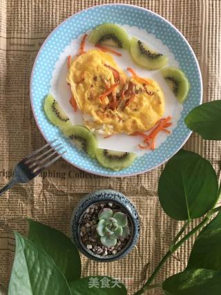 胡萝卜丝鸡蛋饼的做法