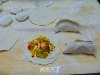 【家常主食】健康主食---彩椒鸡蛋全麦饺子的做法步骤：11